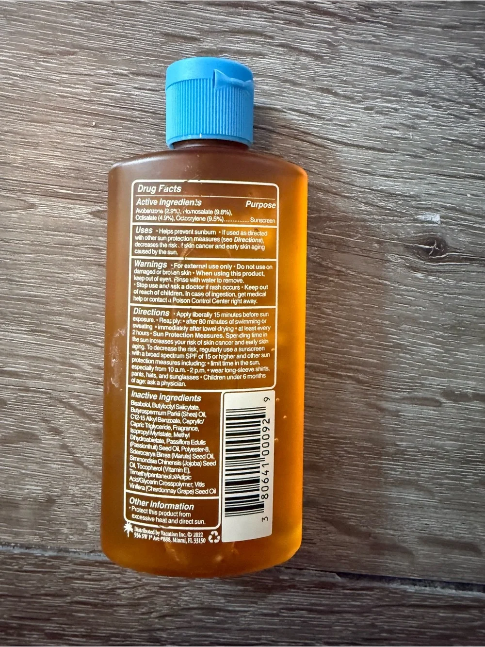Chardonnay oil - Vacation